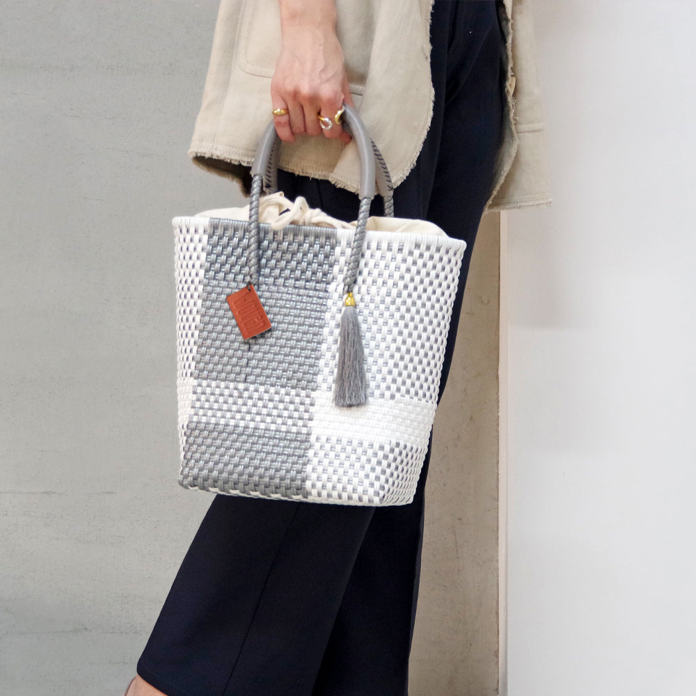 【WOVEN ウーヴン】メルカドバッグ ミニトート【MERCADO BAG MINI TOTE】 メキシコ製 カゴバッグ