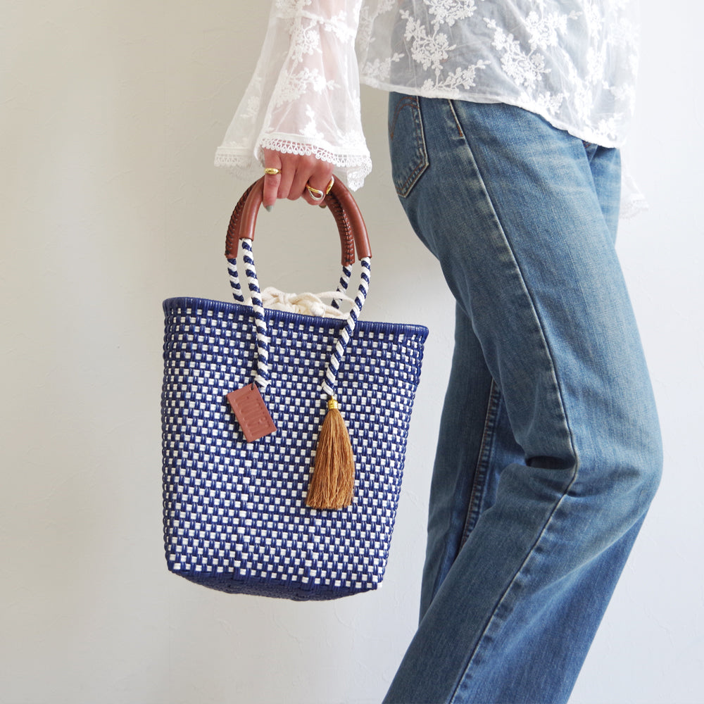 【WOVEN ウーヴン】メルカドバッグ ミニトート【MERCADO BAG MINI TOTE】 メキシコ製 カゴバッグ
