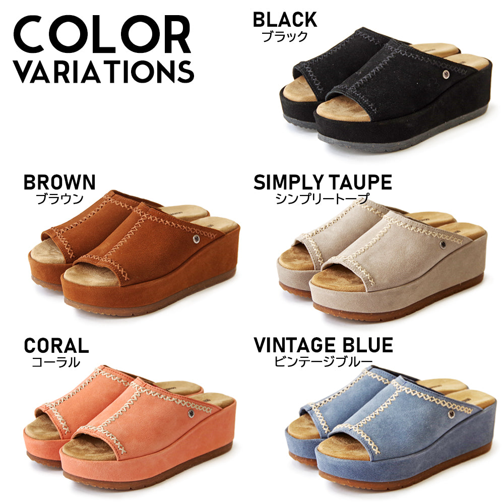 【特典付き】【MINNETONKA ミネトンカ】正規販売代理店 正規品 【PAISLEE】 ウェッジソール スライドサンダル 【565001 565467 565211 565829 565263】