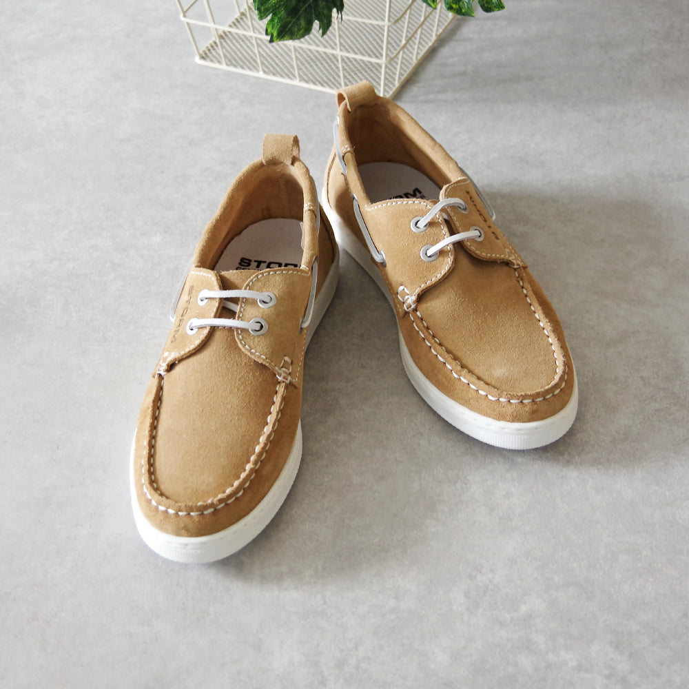 【STORM ストーム】デッキシューズ 【B2385 TIGRE】本革 モカシン レディース スエード