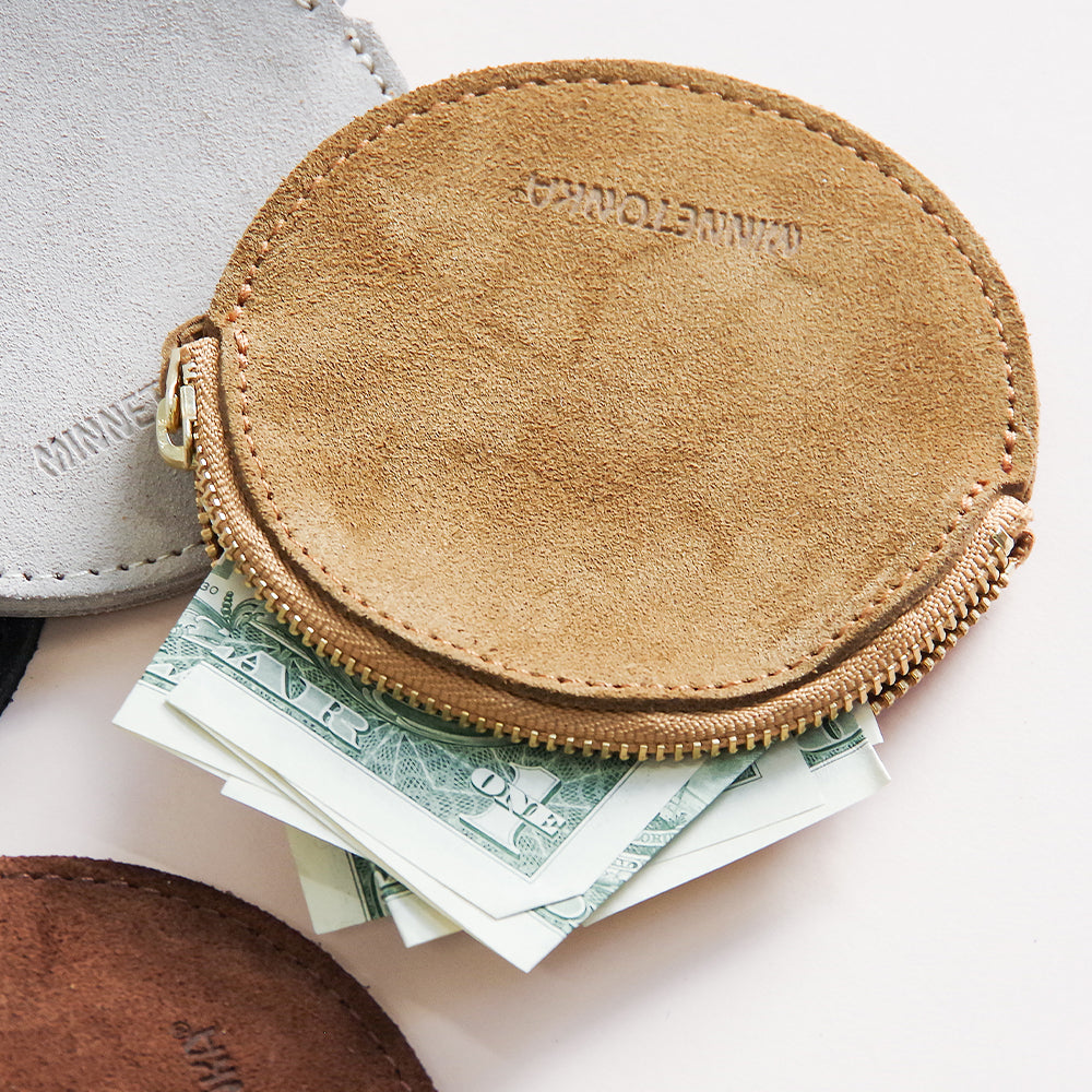 【MINNETONKA ミネトンカ】正規販売代理店 正規品 【SUEDE CIRCLE COIN CASE】 スエードサークルコインケース