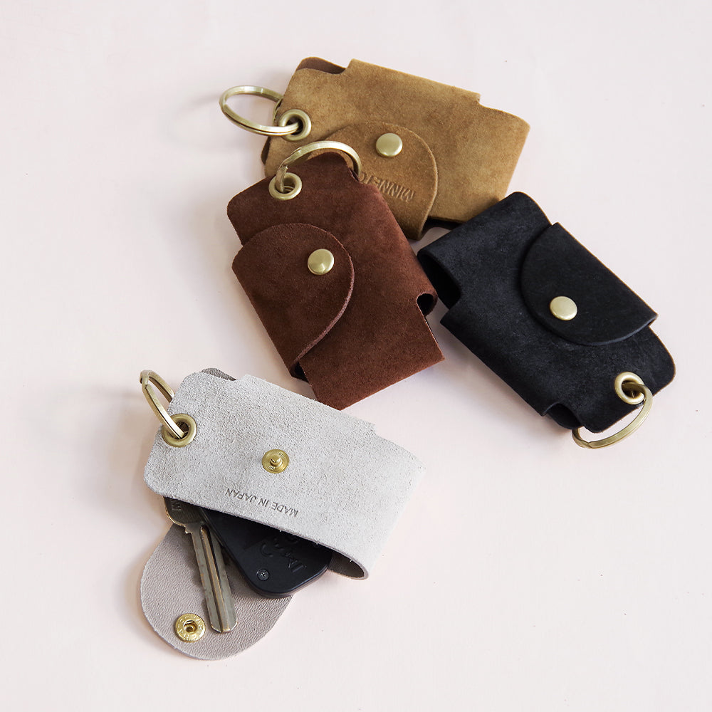 【MINNETONKA ミネトンカ】正規販売代理店 正規品 【SUEDE BUTTON KEY CASE】 スエードボタンキーケース