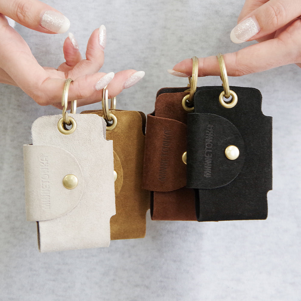 【MINNETONKA ミネトンカ】正規販売代理店 正規品 【SUEDE BUTTON KEY CASE】 スエードボタンキーケース