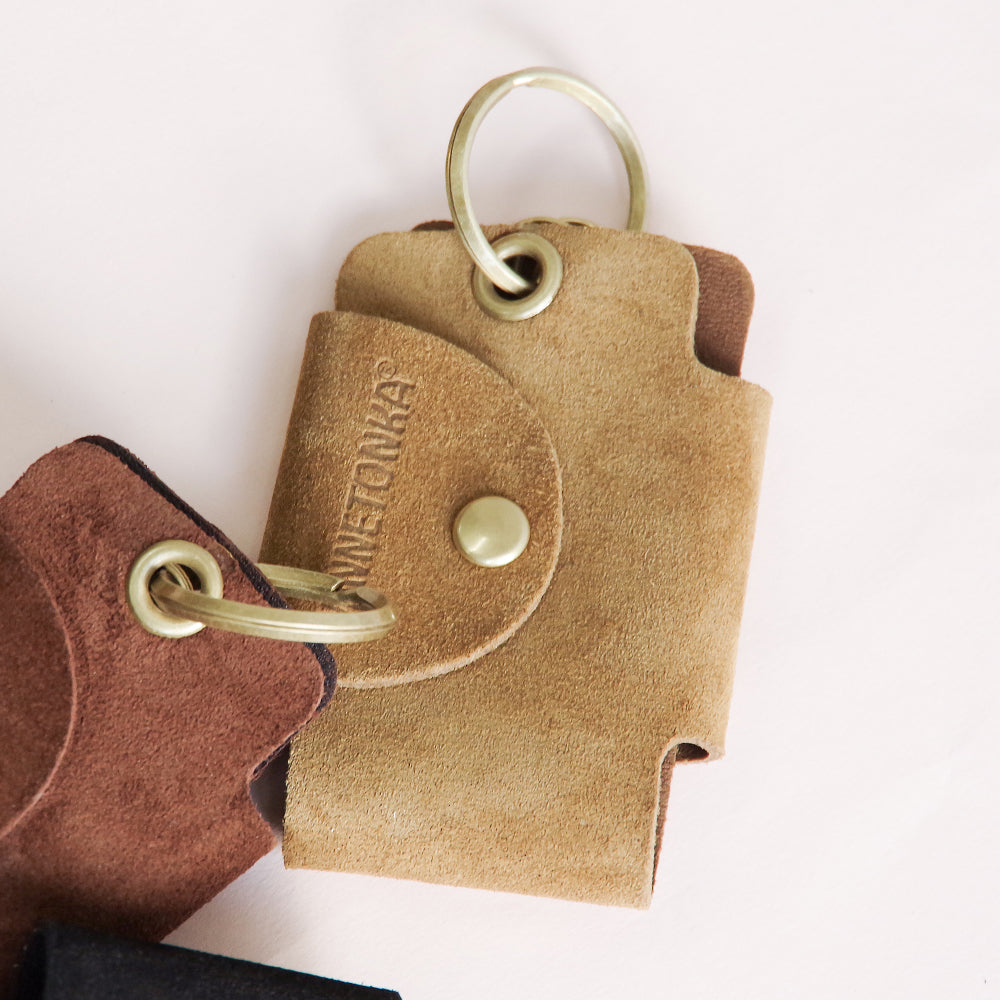 【MINNETONKA ミネトンカ】正規販売代理店 正規品 【SUEDE BUTTON KEY CASE】 スエードボタンキーケース