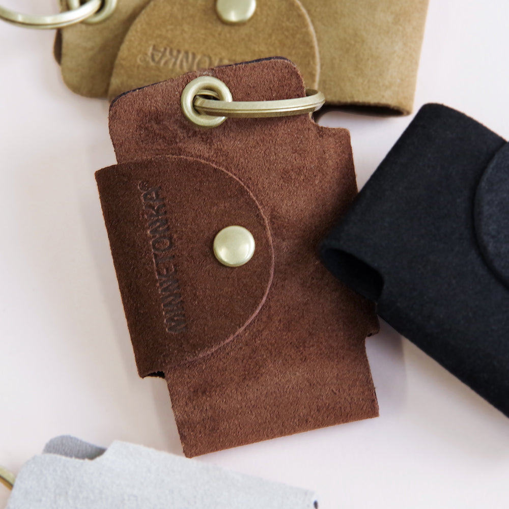 【MINNETONKA ミネトンカ】正規販売代理店 正規品 【SUEDE BUTTON KEY CASE】 スエードボタンキーケース