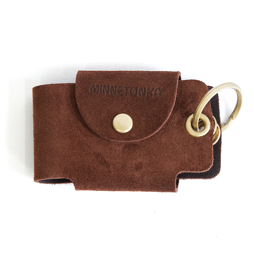 【MINNETONKA ミネトンカ】正規販売代理店 正規品 【SUEDE BUTTON KEY CASE】 スエードボタンキーケース