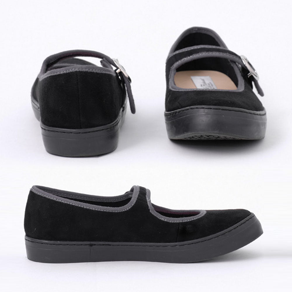 【SLACK FOOTWEAR スラックフットウェア】バレエシューズ 【TOLTE】 カンフーシューズ ストラップ スリッポン レザー ヴィーガンレザー