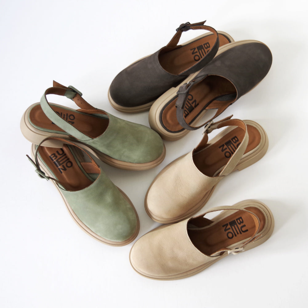 【BUENO SHOES ブエノシューズ】 サボサンダル 【Y8704】 トルコ製 クロッグサンダル ラウンドトゥ つっかけ