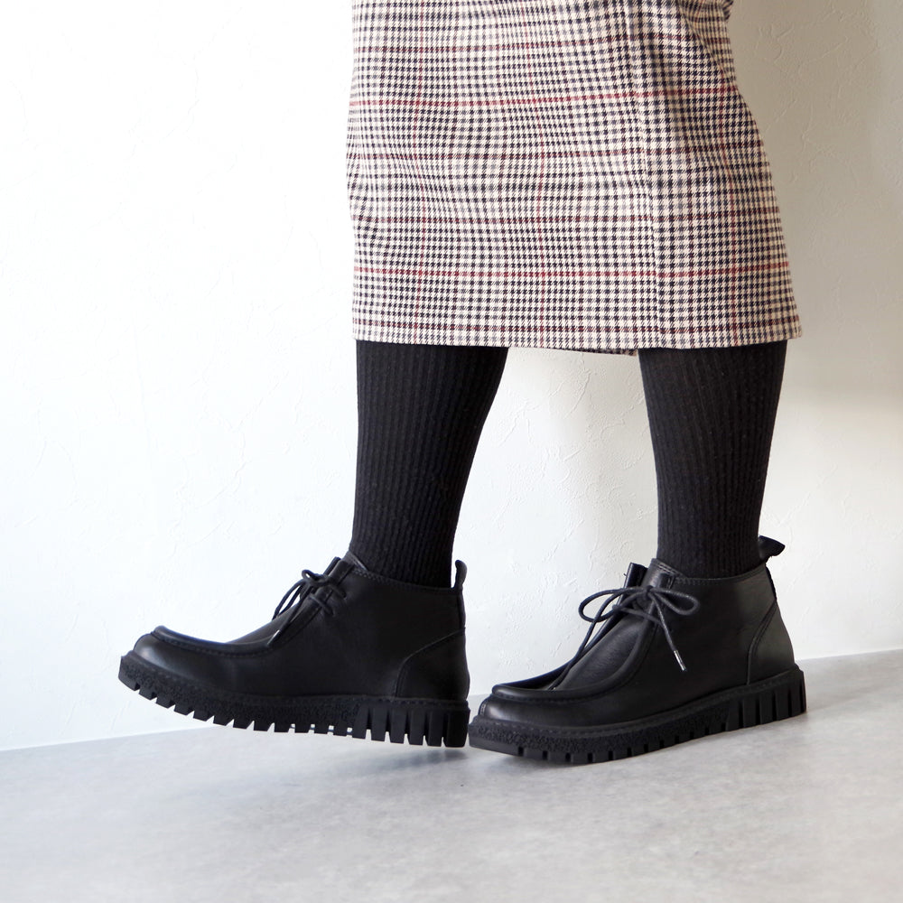 【BUENO SHOES ブエノシューズ】 チロリアンシューズ 【Z5206】 モカシン レースアップ ローファー オックスフォード トラックソール 厚底