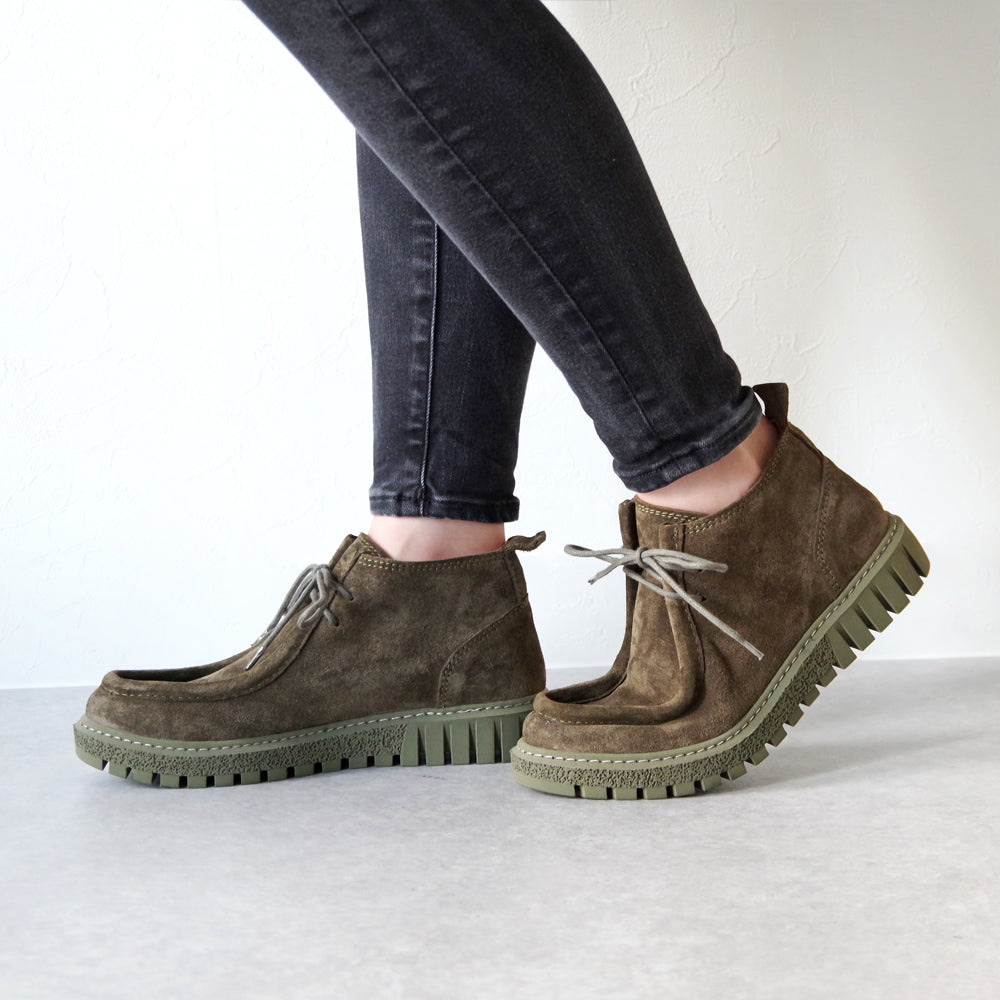 【BUENO SHOES ブエノシューズ】 チロリアンシューズ 【Z5206】 モカシン レースアップ ローファー オックスフォード トラックソール 厚底