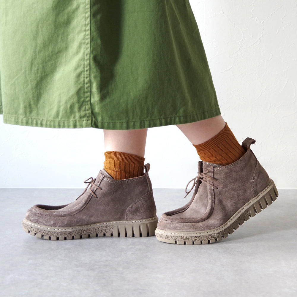 【BUENO SHOES ブエノシューズ】 チロリアンシューズ 【Z5206】 モカシン レースアップ ローファー オックスフォード トラックソール 厚底