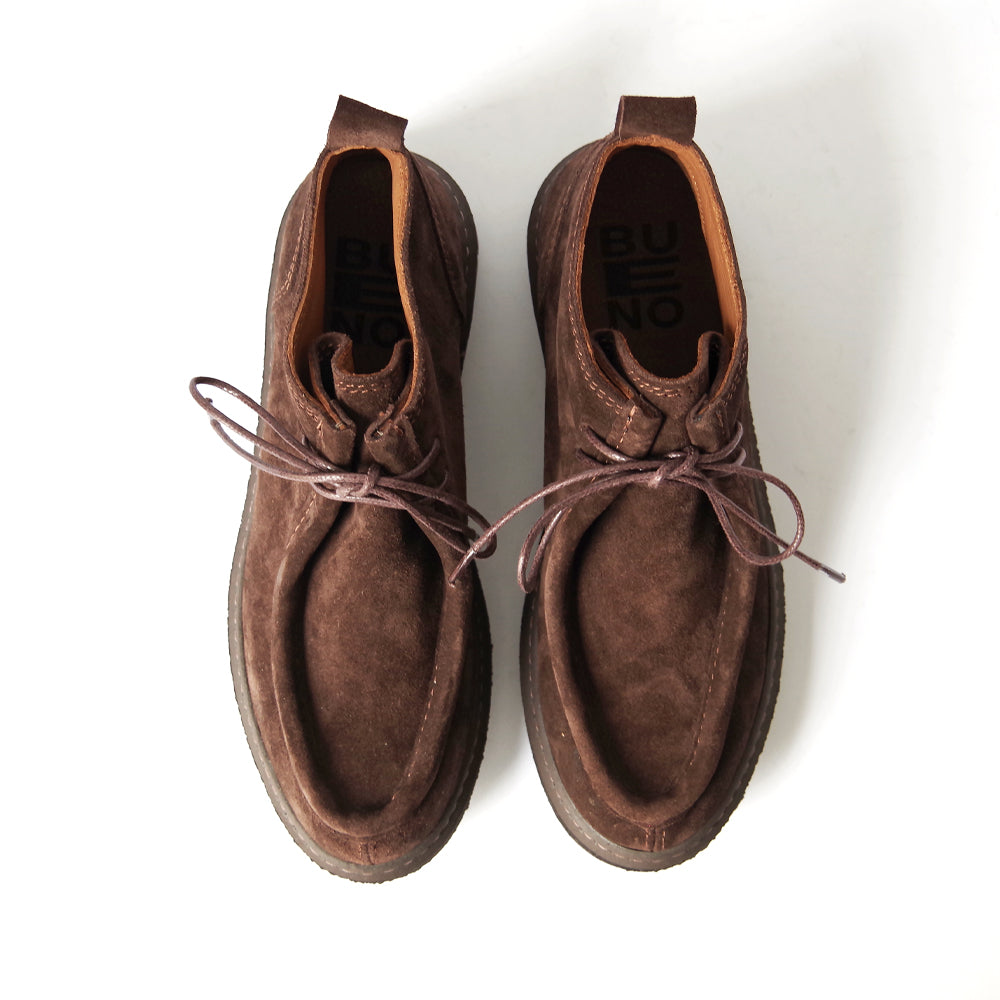 【BUENO SHOES ブエノシューズ】 チロリアンシューズ 【Z5206】 モカシン レースアップ ローファー オックスフォード トラックソール 厚底