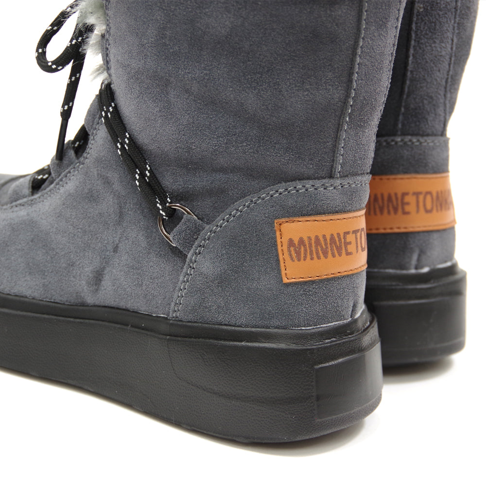 【ミネトンカ MINNETONKA】正規販売代理店 正規品 ボアレースアップミドルブーツ【18M17】