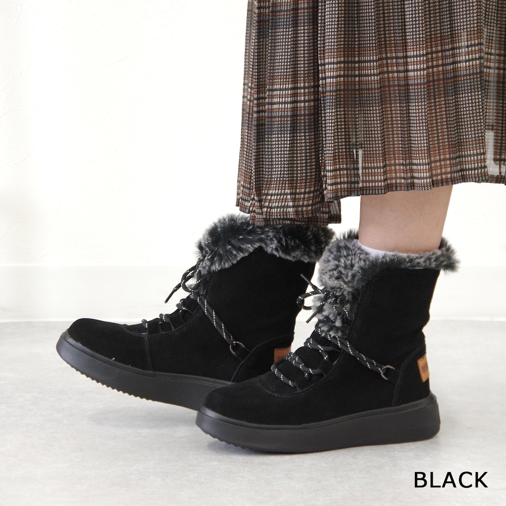 【ミネトンカ MINNETONKA】正規販売代理店 正規品 ボアレースアップミドルブーツ【18M17】