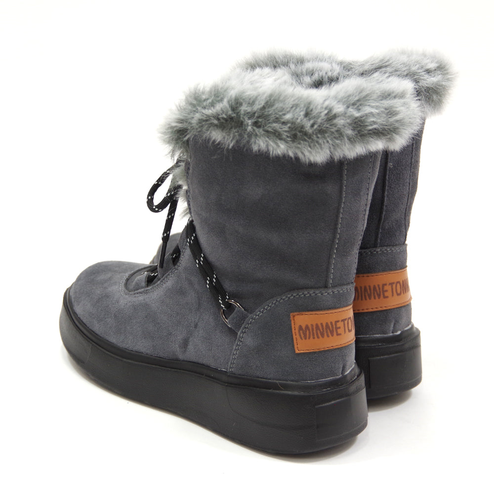 【ミネトンカ MINNETONKA】正規販売代理店 正規品 ボアレースアップミドルブーツ【18M17】