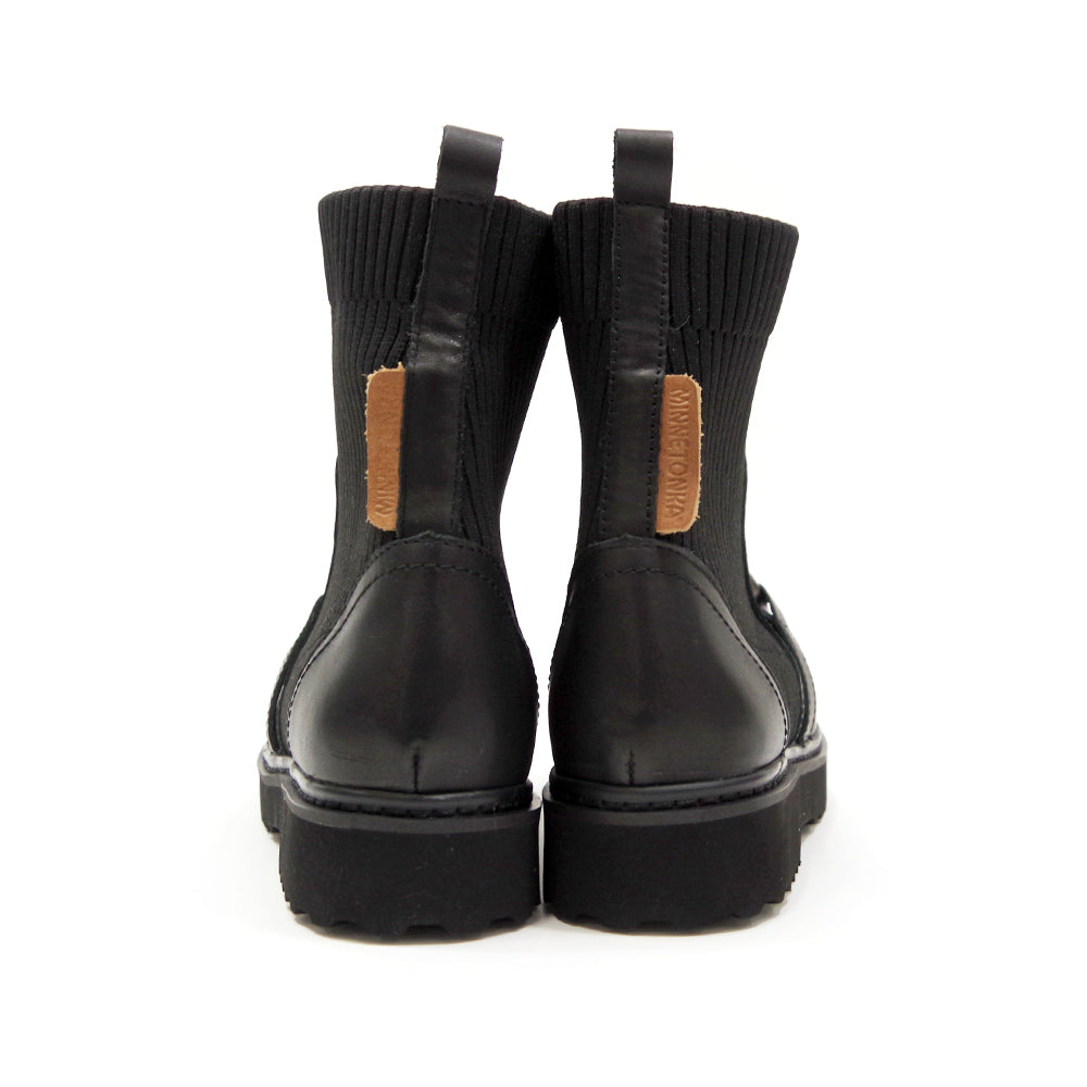 【ミネトンカ MINNETONKA】正規販売代理店 正規品 リブニットビットブーツ【18M20】