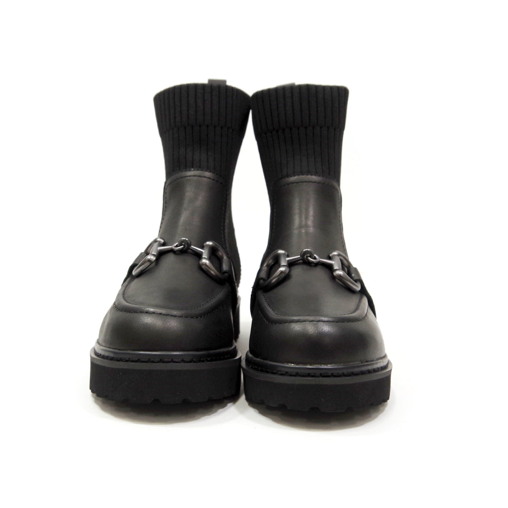 【ミネトンカ MINNETONKA】正規販売代理店 正規品 リブニットビットブーツ【18M20】