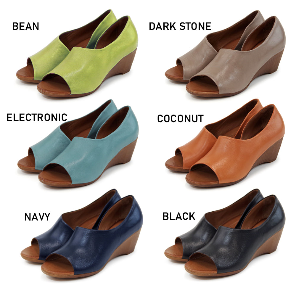 【BUENO SHOES ブエノシューズ】トルコ製 オープントゥサイドカットサンダル【J2410】