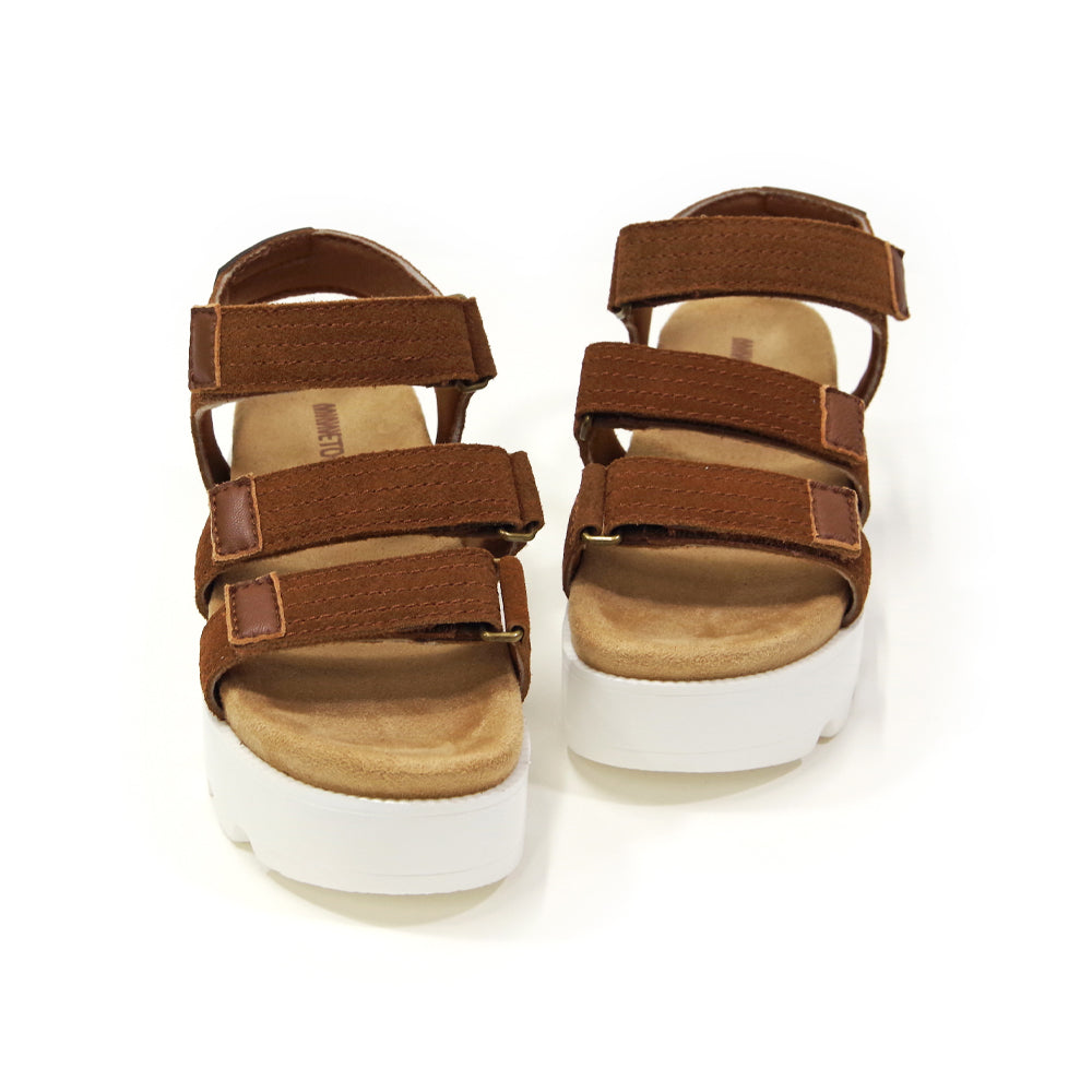 【ミネトンカ MINNETONKA】正規販売代理店 正規品 ベルクロボリュームサンダル【23M04】