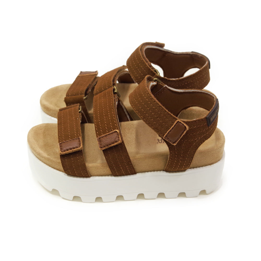 【ミネトンカ MINNETONKA】正規販売代理店 正規品 ベルクロボリュームサンダル【23M04】