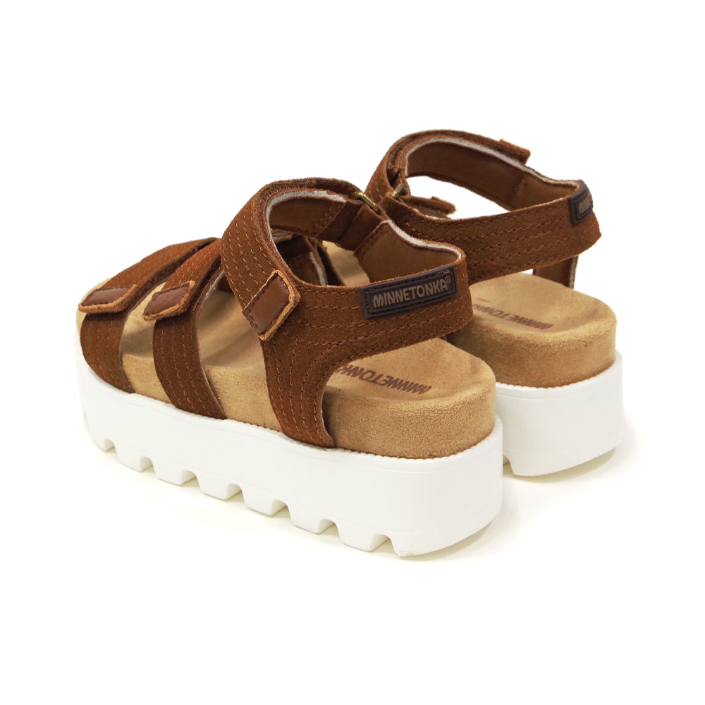 【ミネトンカ MINNETONKA】正規販売代理店 正規品 ベルクロボリュームサンダル【23M04】