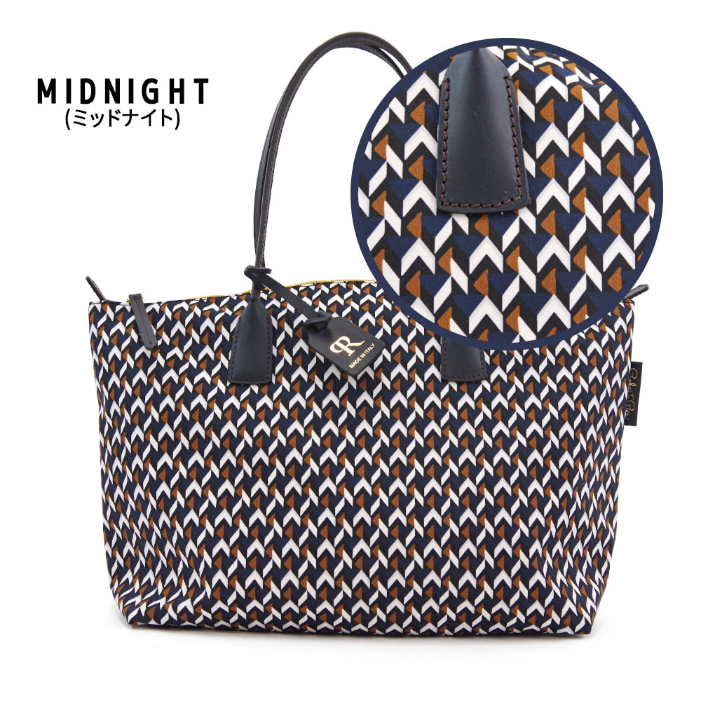 【ROBERTA PIERI ロベルタピエリ】イタリア製 【LT】KAGO カゴ LARGE TOTE ラージトート トートバッグ 撥水加工 ファスナー