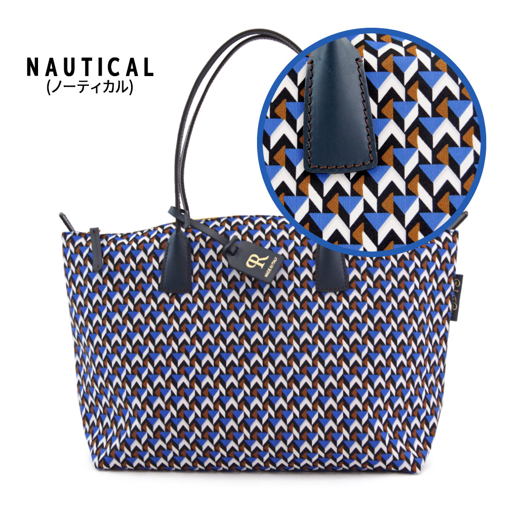【ROBERTA PIERI ロベルタピエリ】イタリア製 【LT】KAGO カゴ LARGE TOTE ラージトート トートバッグ 撥水加工 ファスナー