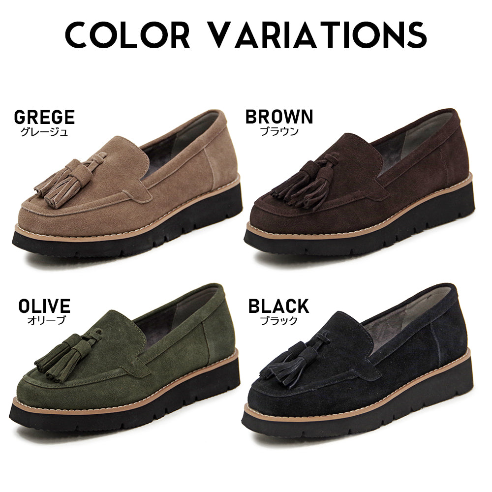 【PUPE プーペ】タッセルローファー 厚底ローファー【P22-1003】