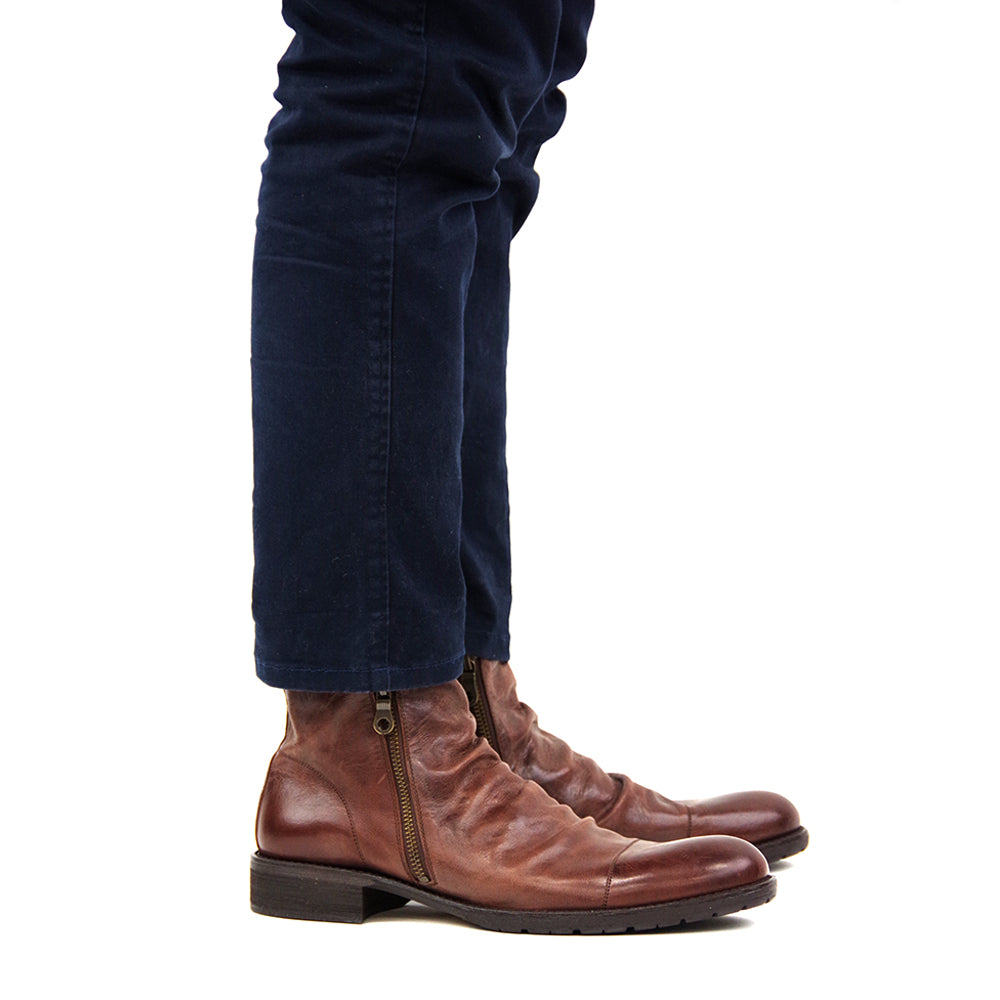 【VARISISTA ヴァリジスタ 】ダブルジップドレープブーツ ビブラムソール(Z508-LX) サイドジップブーツ Vibram sole メンズシューズ 革靴 紳士靴 日本製