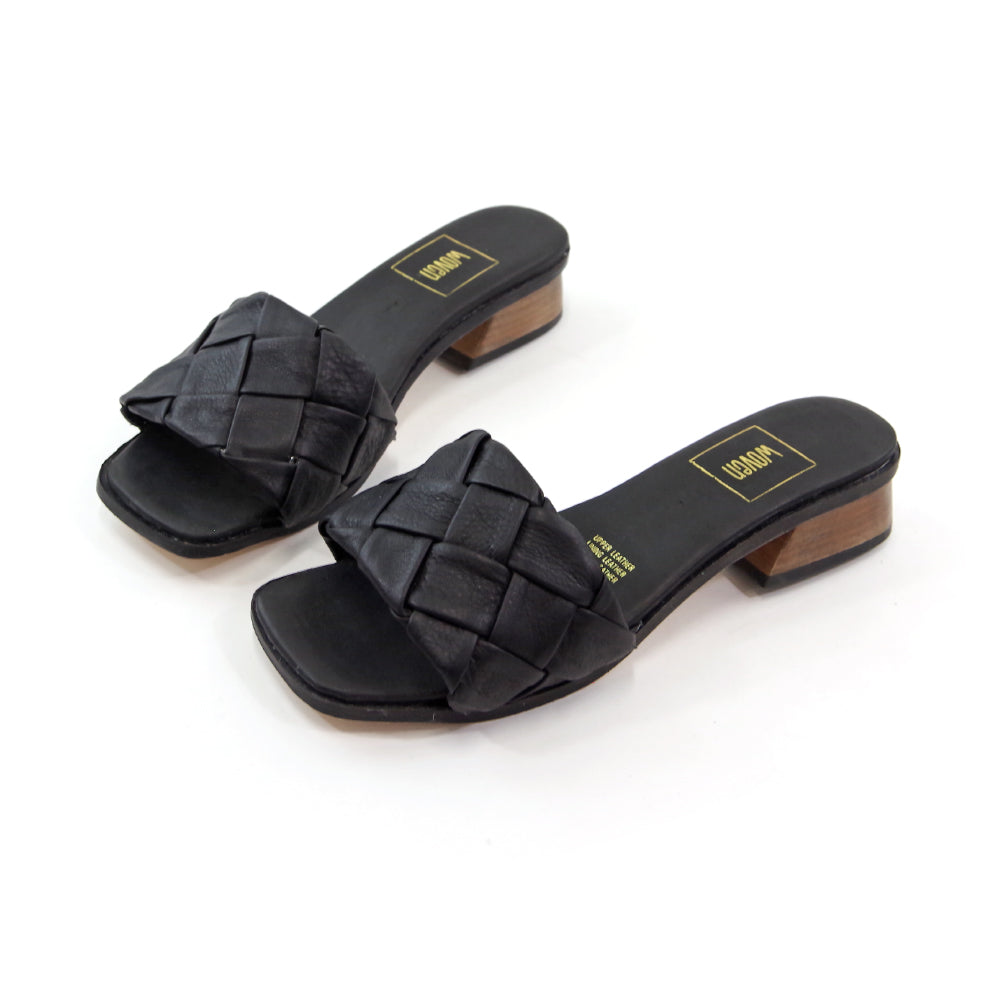 【WOVEN ウーヴン】メキシコ製 メキシコ製 レザー スクエアーサンダル【ZUM】全3色
