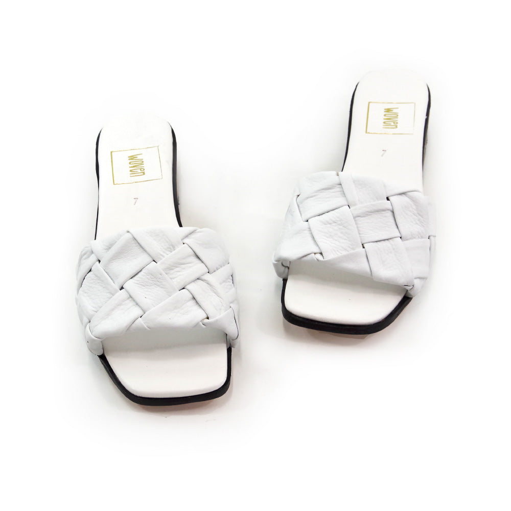 【WOVEN ウーヴン】メキシコ製 メキシコ製 レザー スクエアーサンダル【ZUM】全3色