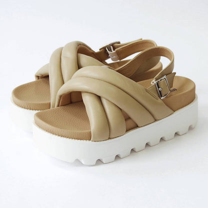 【ミネトンカ MINNETONKA】正規販売代理店 正規品 クロスベルトパデッドサンダル【23M03】