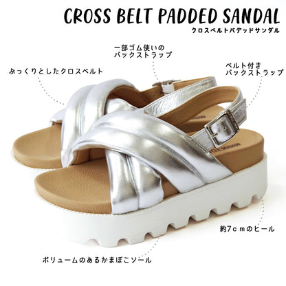 【ミネトンカ MINNETONKA】正規販売代理店 正規品 クロスベルトパデッドサンダル【23M03】