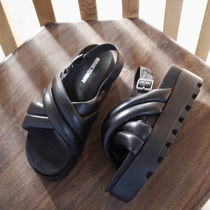 【ミネトンカ MINNETONKA】正規販売代理店 正規品 クロスベルトパデッドサンダル【23M03】