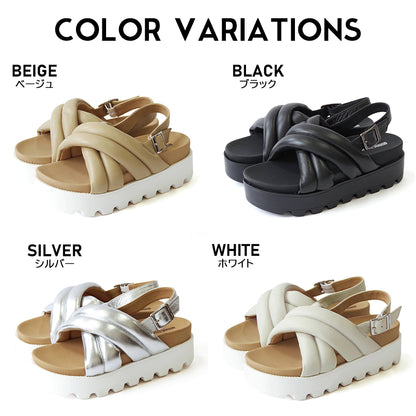 【ミネトンカ MINNETONKA】正規販売代理店 正規品 クロスベルトパデッドサンダル【23M03】
