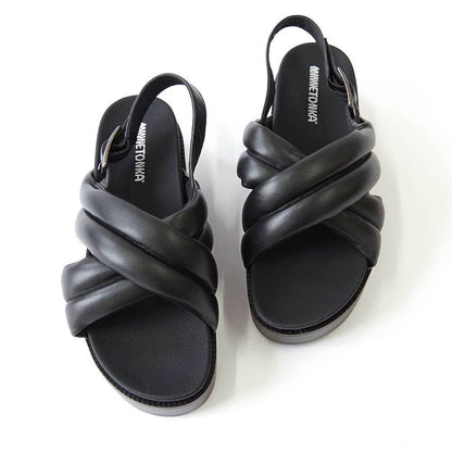【ミネトンカ MINNETONKA】正規販売代理店 正規品 クロスベルトパデッドサンダル【23M03】