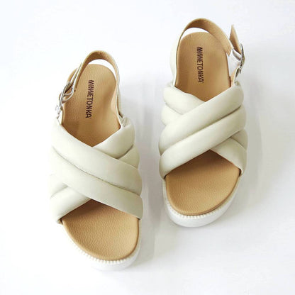【ミネトンカ MINNETONKA】正規販売代理店 正規品 クロスベルトパデッドサンダル【23M03】