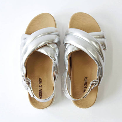 【ミネトンカ MINNETONKA】正規販売代理店 正規品 クロスベルトパデッドサンダル【23M03】