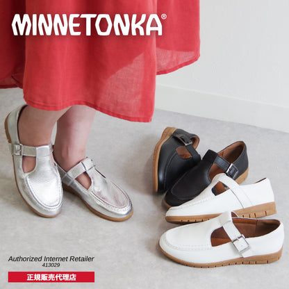 【特典付き】【ミネトンカ MINNETONKA】正規販売代理店 正規品 Tストラップシューズ【24M03】