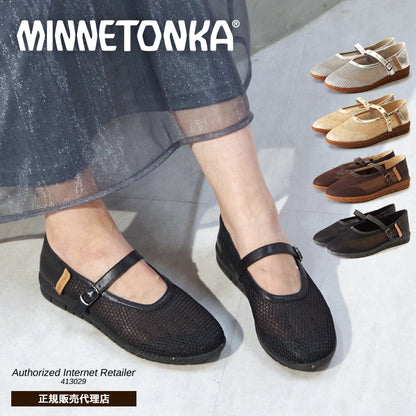 【MINNETONKA ミネトンカ】正規販売代理店 正規品 【25M01】 メッシュフラットシューズ