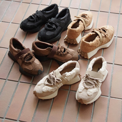 【MINNETONKA ミネトンカ】正規販売代理店 正規品 【26M06】 レースアップベルトスニーカー