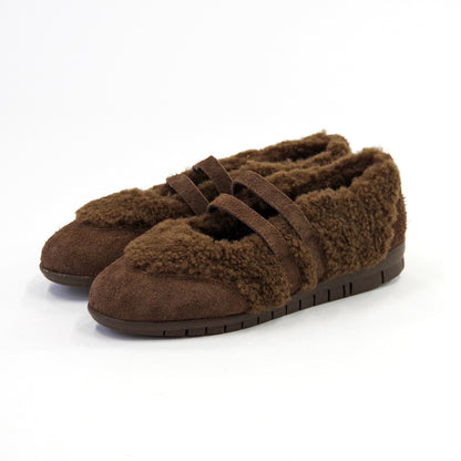【MINNETONKA ミネトンカ】正規販売代理店 正規品 【26M07】 ダブルストラップボアバレエシューズ