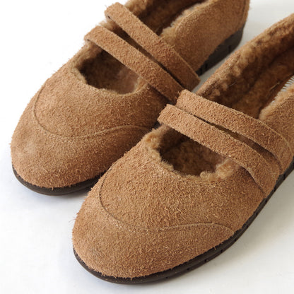 【MINNETONKA ミネトンカ】正規販売代理店 正規品 【26M07】 ダブルストラップボアバレエシューズ