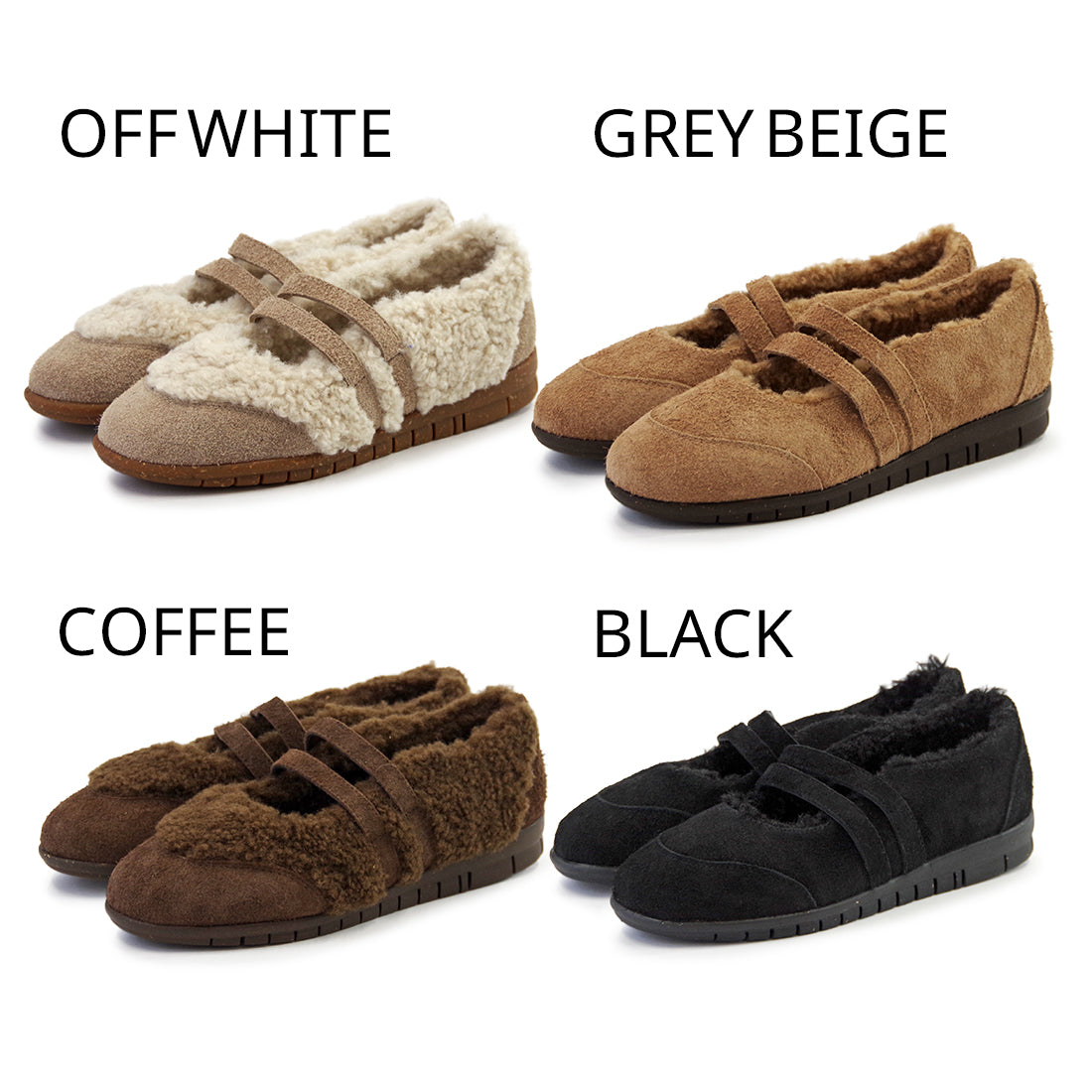 【MINNETONKA ミネトンカ】正規販売代理店 正規品 【26M07】 ダブルストラップボアバレエシューズ