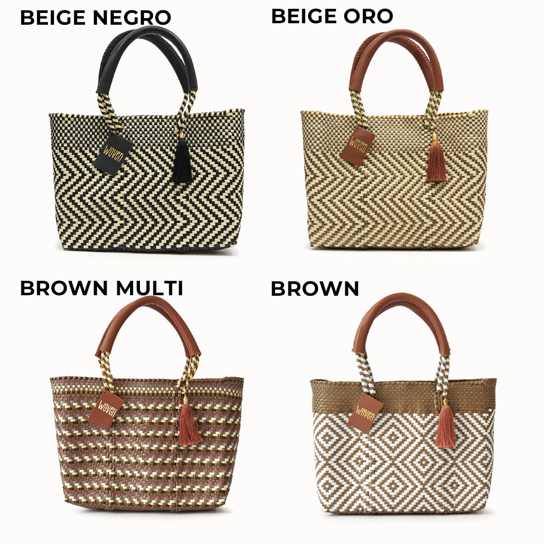 【WOVEN ウーヴン】メキシコ製 バスケットバッグ メルカドバッグ かごバッグ