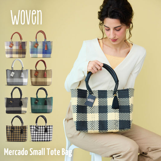 WOVEN ウーヴン Small Tote スモールトート メルカドバッグ マルシェバッグ 旅行 レジャー 夏コーデ デイリー使い