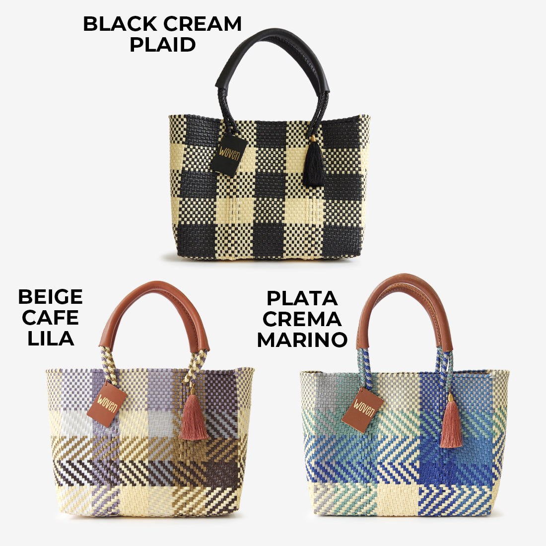 WOVEN ウーヴン Small Tote スモールトート メルカドバッグ マルシェバッグ 旅行 レジャー 夏コーデ デイリー使い