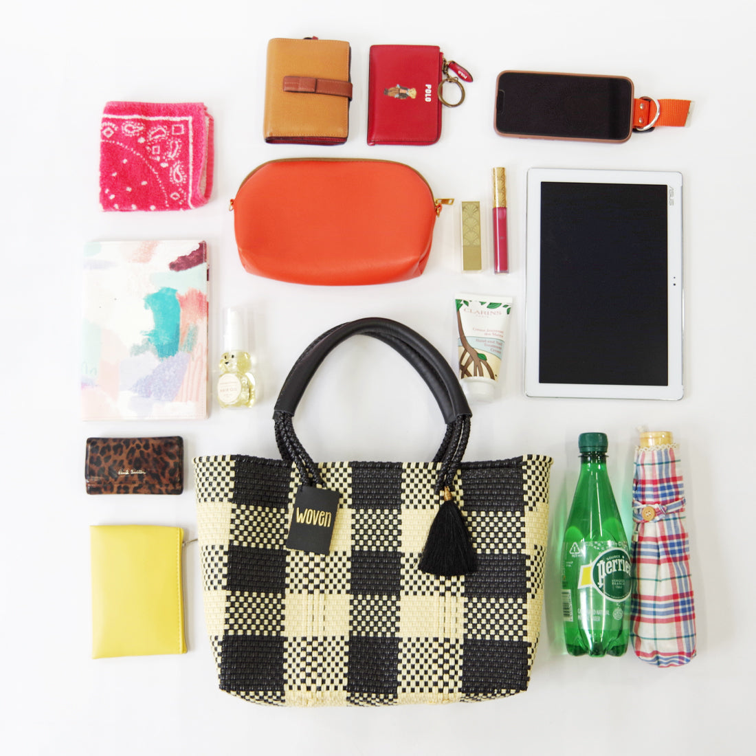 WOVEN ウーヴン Small Tote スモールトート メルカドバッグ マルシェバッグ 旅行 レジャー 夏コーデ デイリー使い