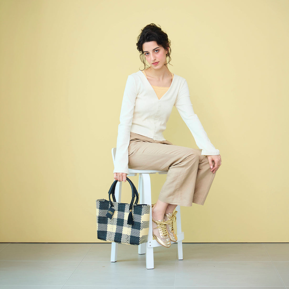 WOVEN ウーヴン Small Tote スモールトート メルカドバッグ マルシェバッグ 旅行 レジャー 夏コーデ デイリー使い