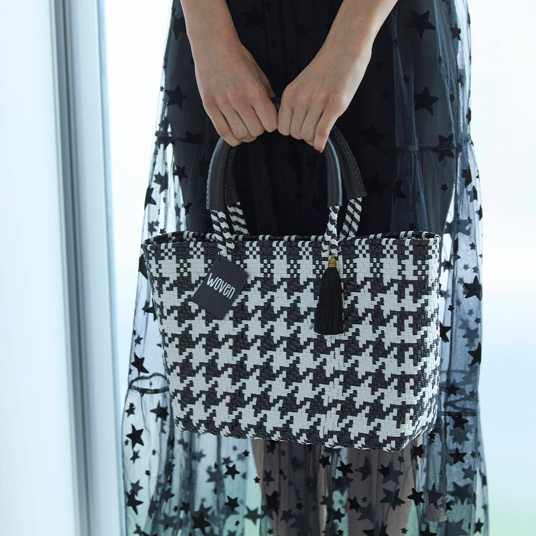 WOVEN ウーヴン Small Tote スモールトート メルカドバッグ マルシェバッグ 旅行 レジャー 夏コーデ デイリー使い